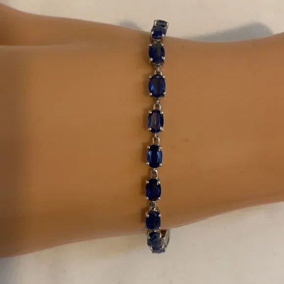 KYANITE BRACELET (HIMALAYAN), SIZE 7.25” LONG - Picture 1 of 13